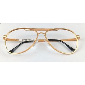 Titmus‎ Sportsman Gold Aviator Eyeglasses Frames PL 287 140 Vintage Style